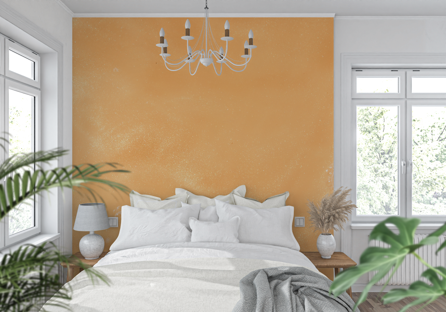 Pastel Orange Textured Wallpaper | Murals Wallpaper