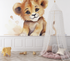 Watercolor Baby Lion Wallpaper | Murals Wallpaper