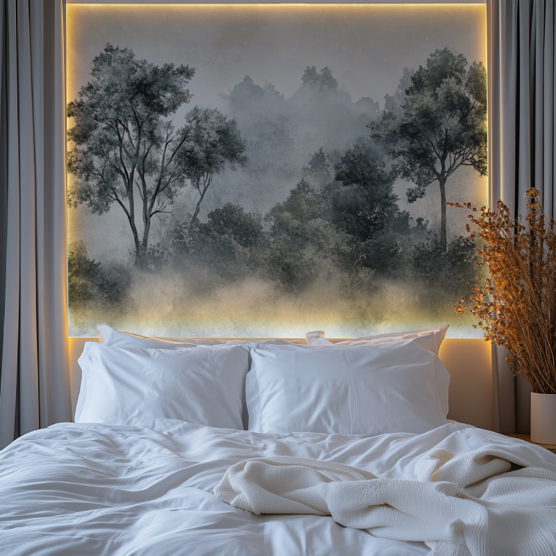 Fog Tree Wallpaper | Murals Wallpaper