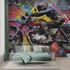 Biker Graffiti Wallpaper | Murals Wallpaper