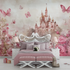 Princess Castle and Flowers Wallpaper | Murals Wallpaper