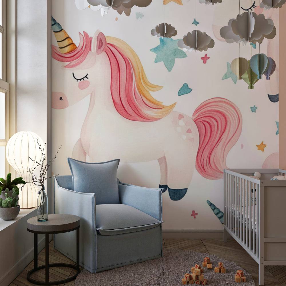 Cute Unicorn Wallpaper | Murals Wallpaper