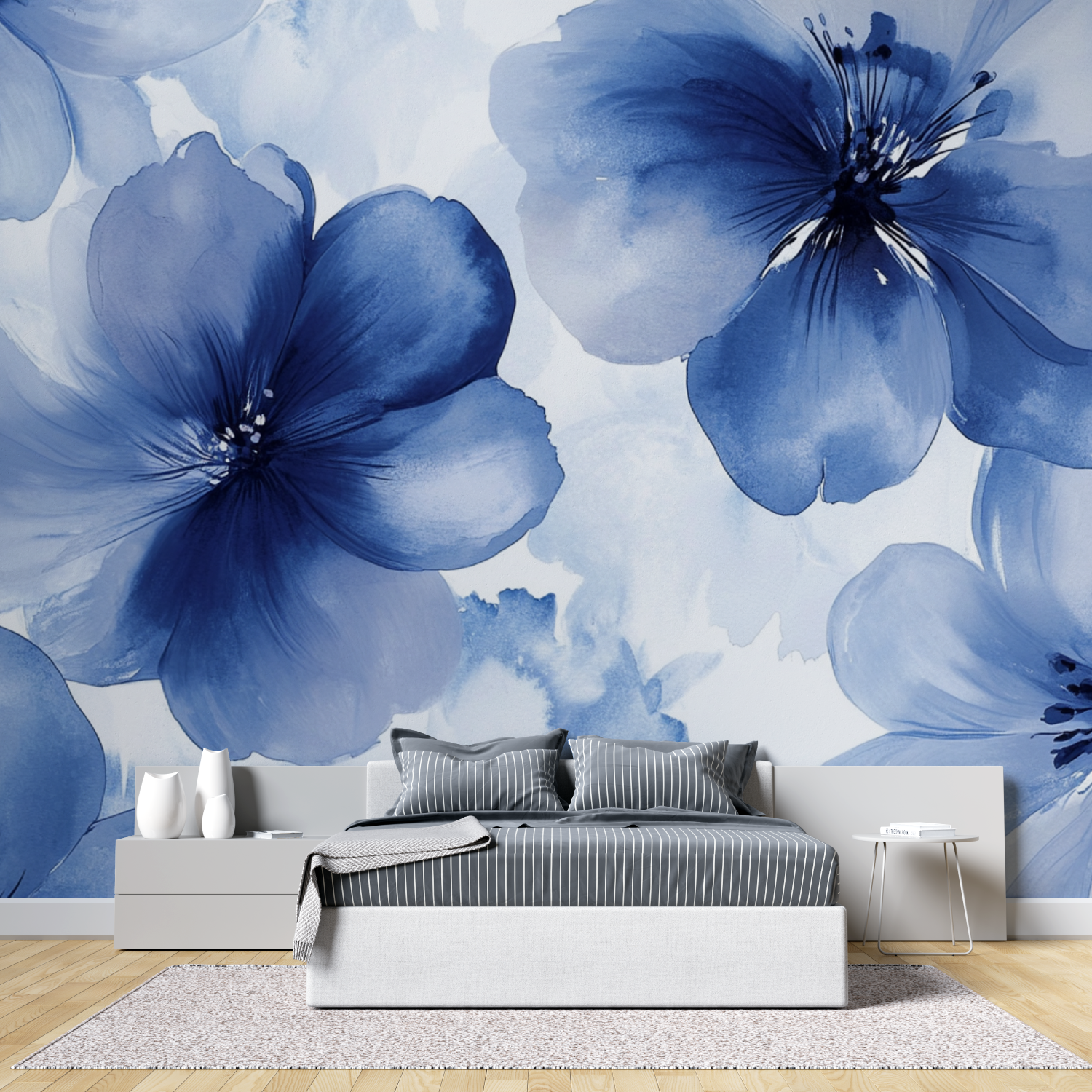 Elegant Watercolor Flower Wallpaper | Murals Wallpaper