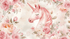 Pink Unicorn Wallpaper with Pink Flowers | Murals Wallpaper