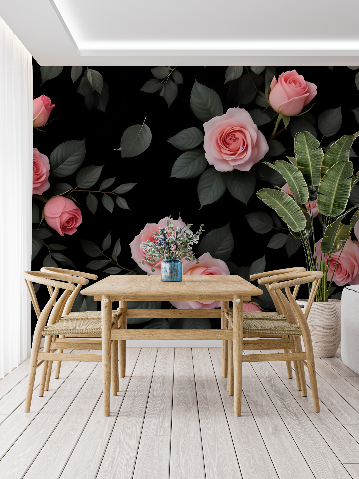 Black and Pink Wallpaper | Murals Wallpaper