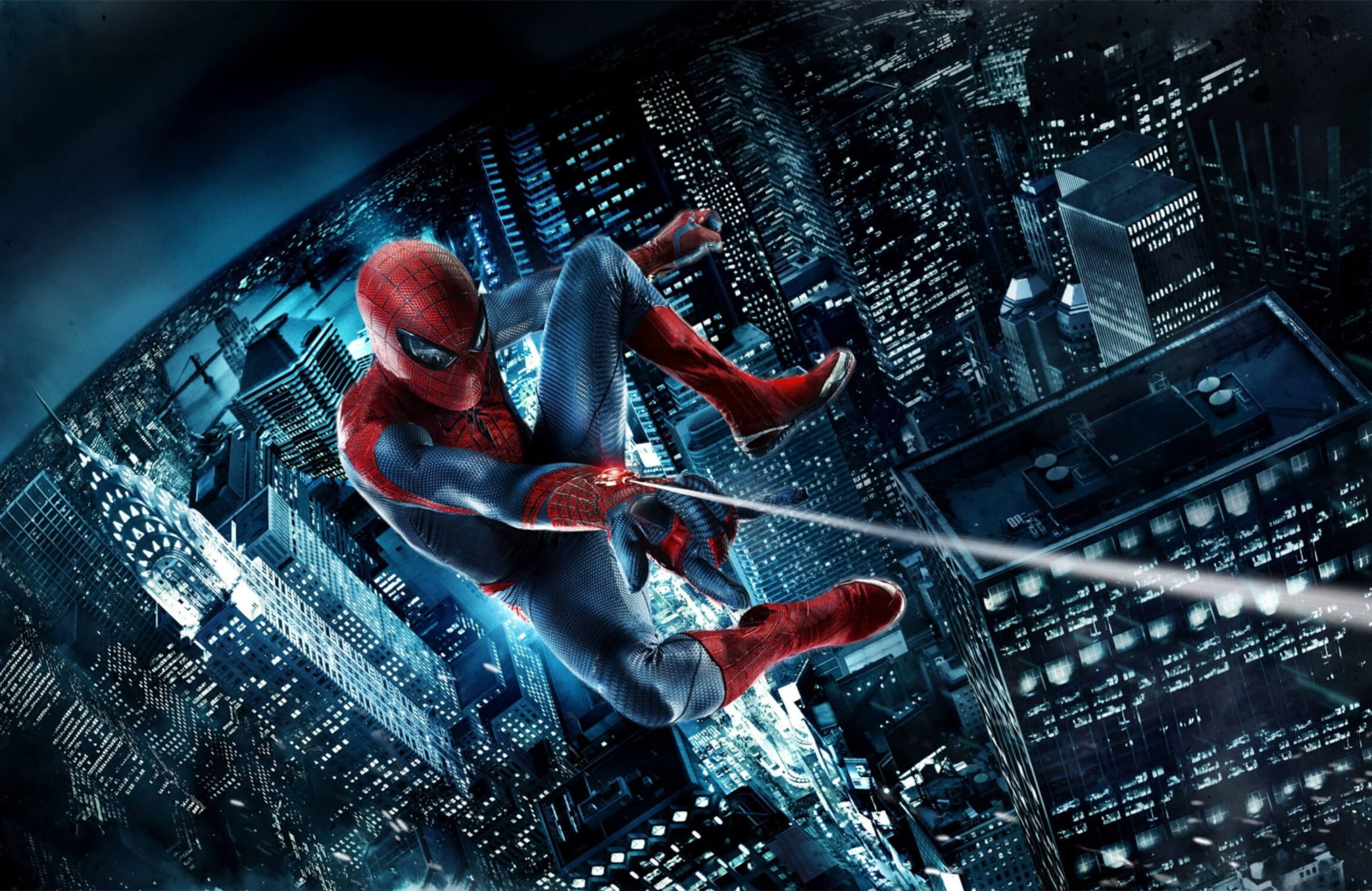 Tapetengemälde „Spiderman-Kinderzimmer“.