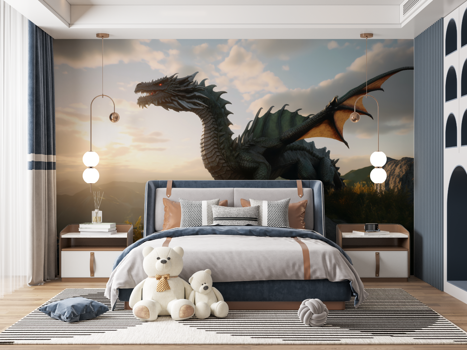 Dinosaur Dragon Wallpaper | Murals Wallpaper