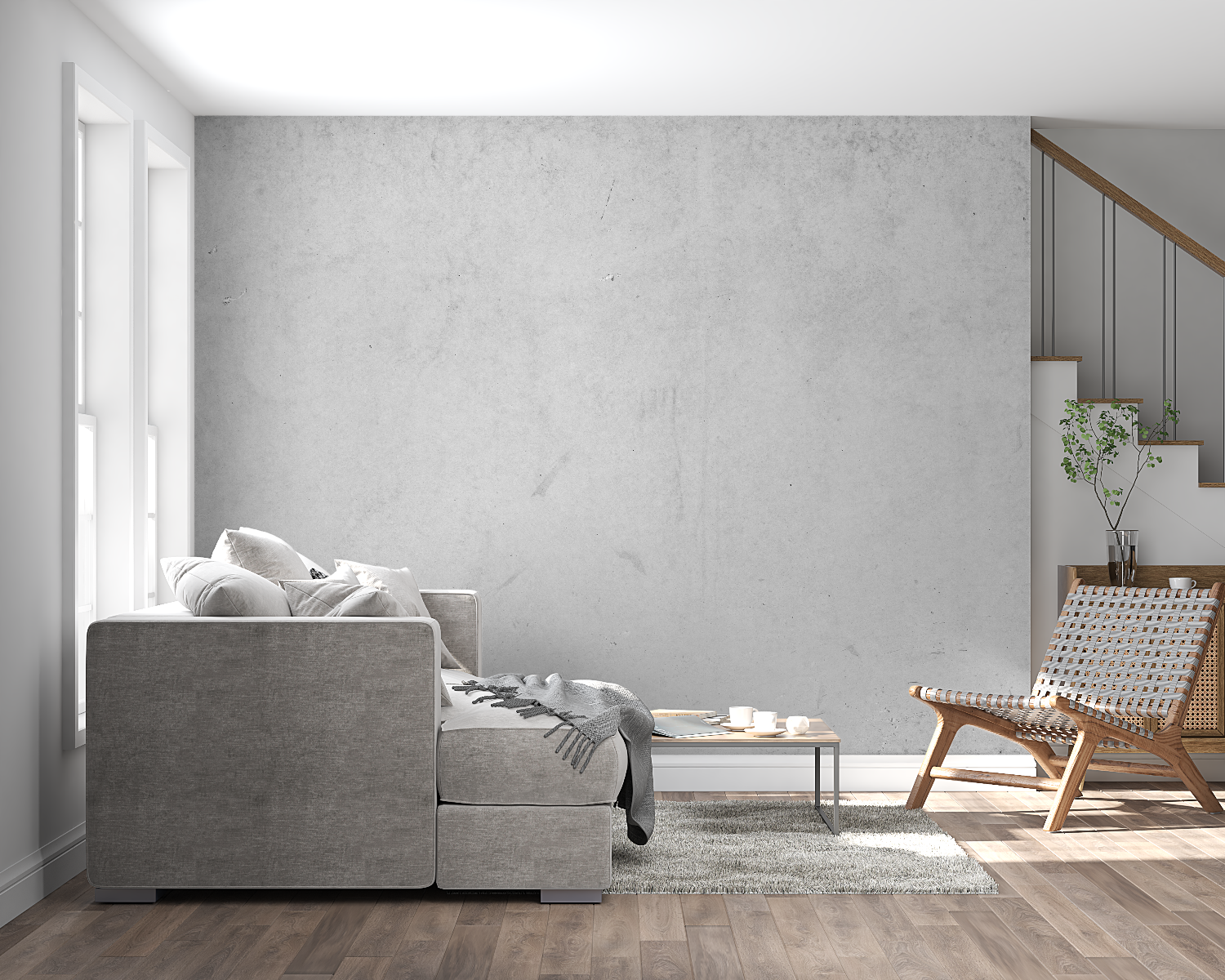Concrete Gray Wallpaper | Murals Wallpaper