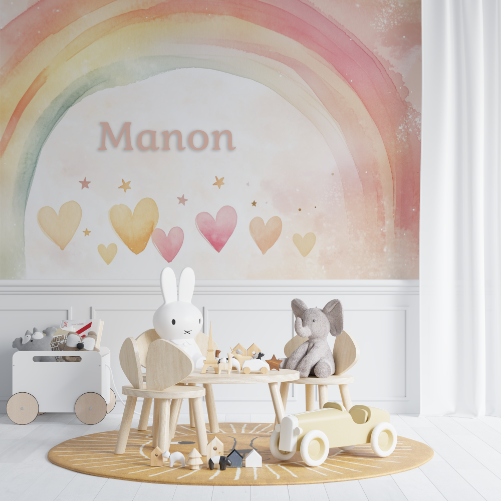 Watercolor Name Wallpaper | Murals Wallpaper