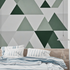 Geometric Pattern Green Wallpaper | Murals Wallpaper