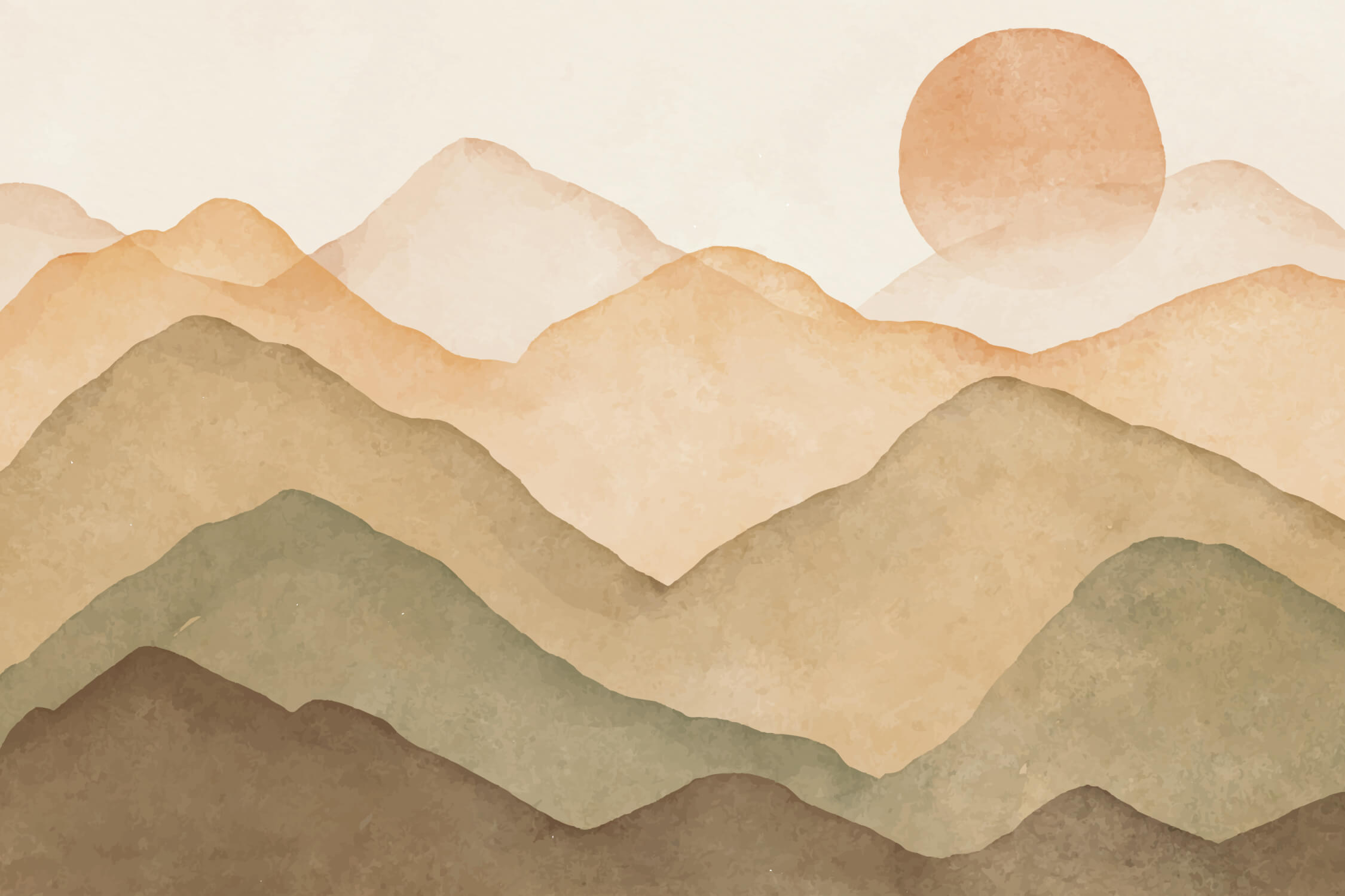 Beige Children's Wallpaper | Murals Wallpaper