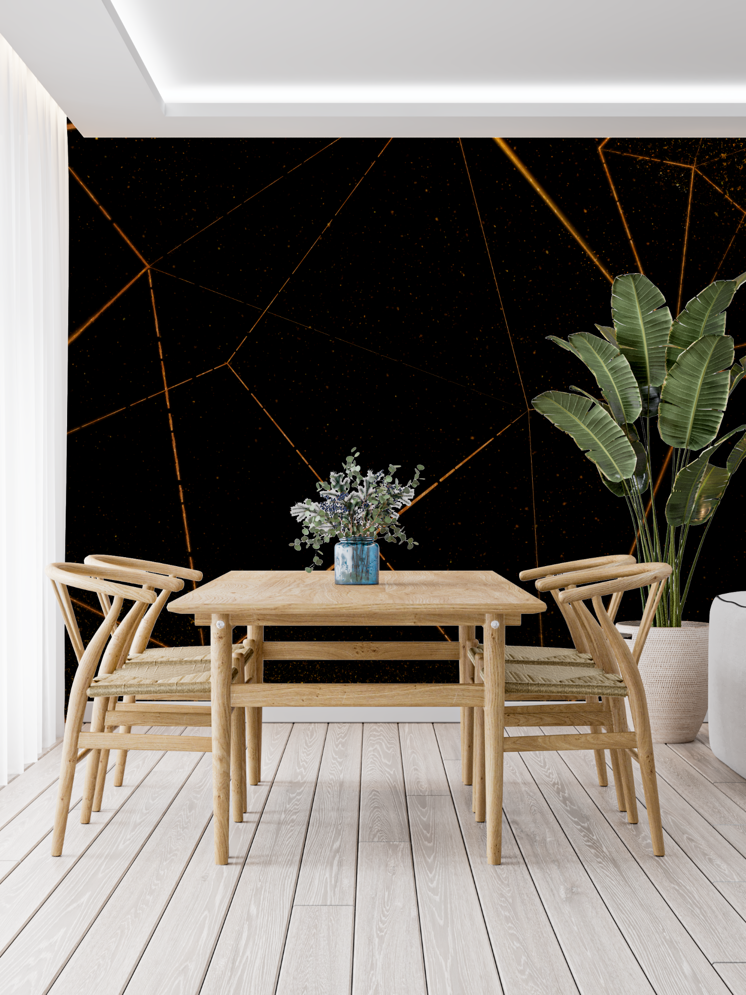 Orange Black Wallpaper | Murals Wallpaper