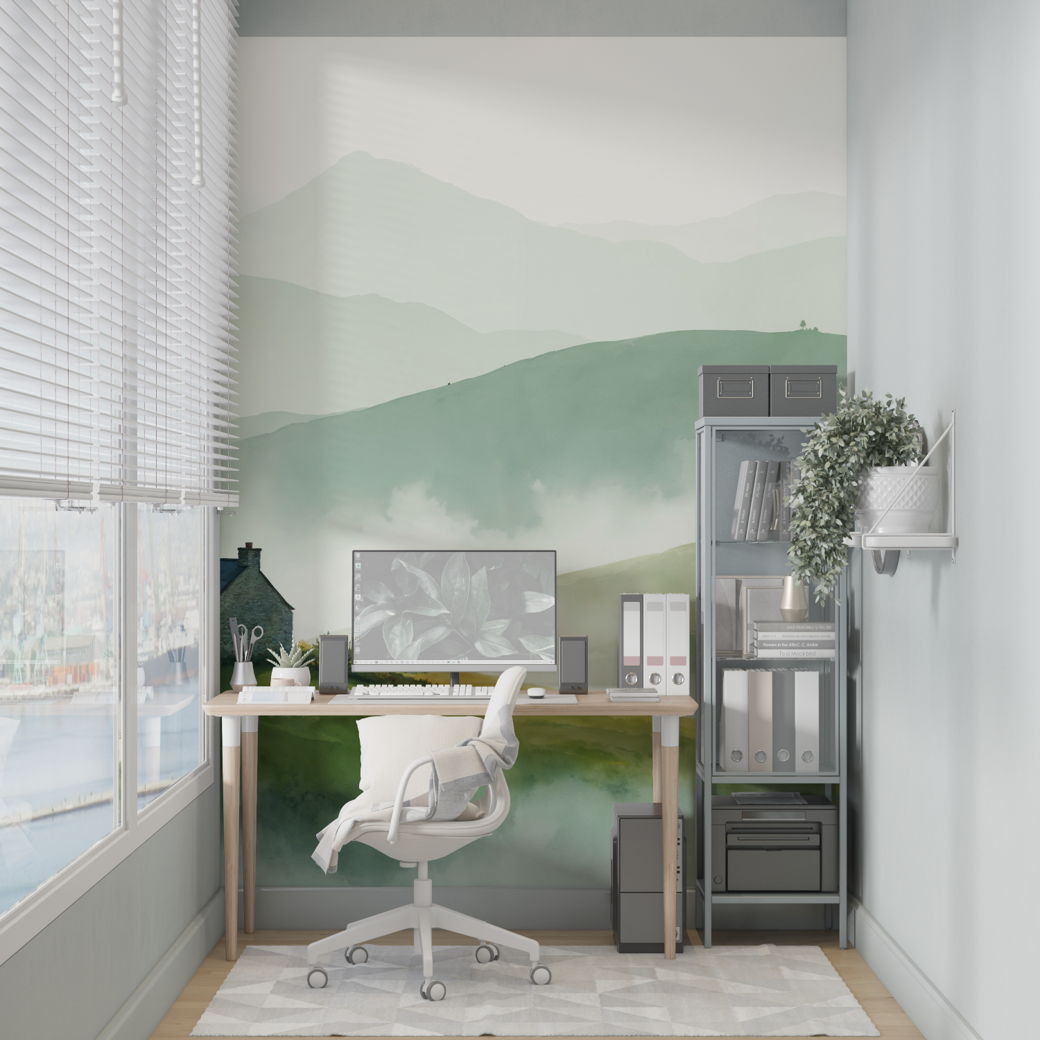 Watercolor Country Wallpaper | Murals Wallpaper