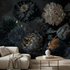 Dark Floral Peel and Stick Wallpaper