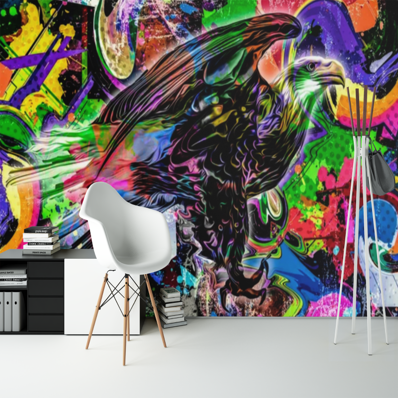 Eagle Colé Graffiti Wallpaper | Murals Wallpaper