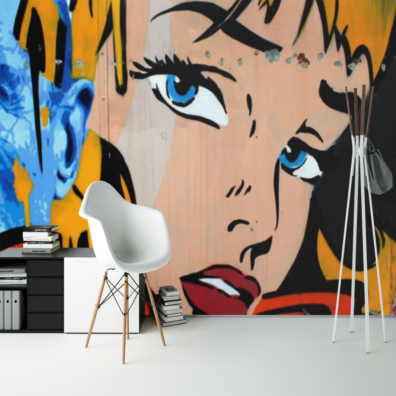 Cartoon Style Graffiti Wallpaper | Murals Wallpaper