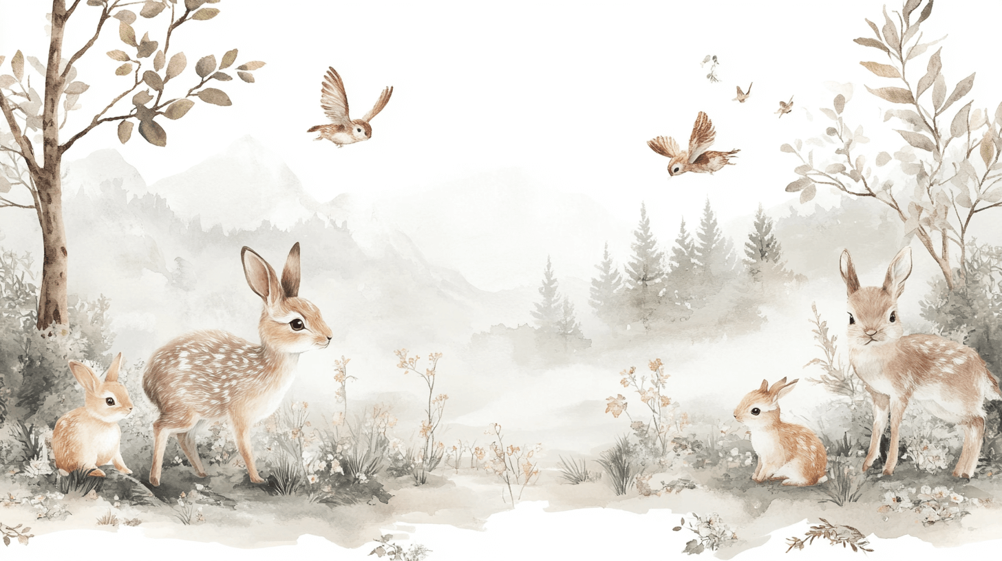 Enchanted Baby Forest Wallpaper | Murals Wallpaper