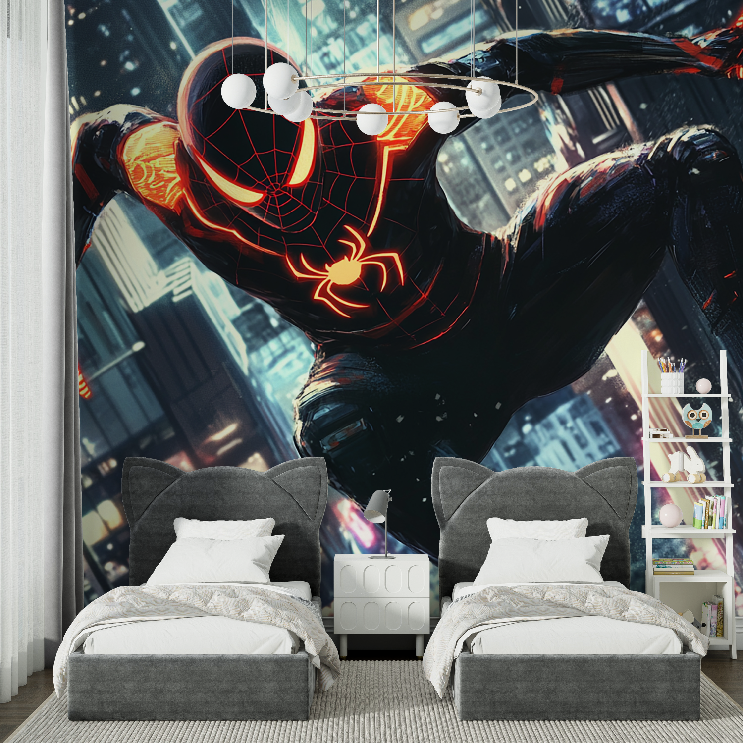 Burning Spiderman Wallpaper | Murals Wallpaper