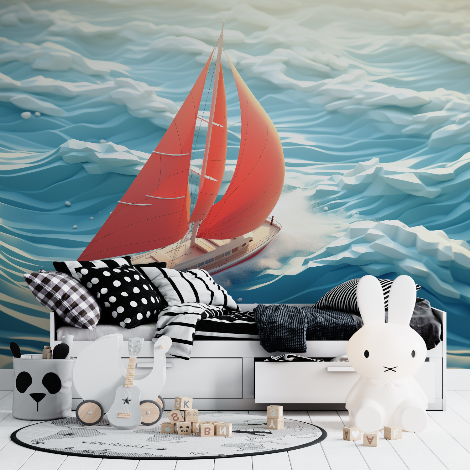 Nautical Sailboat Teen Wallpaper | Murals Wallpaper