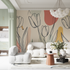 Watercolor Tulip Pattern Wallpaper | Murals Wallpaper