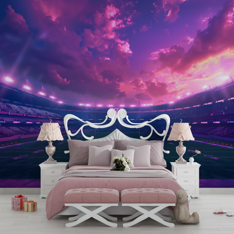 Girl's Soccer Stadium Wallpaper | Murals Wallpaper