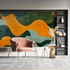 Orange Green Wallpaper | Murals Wallpaper