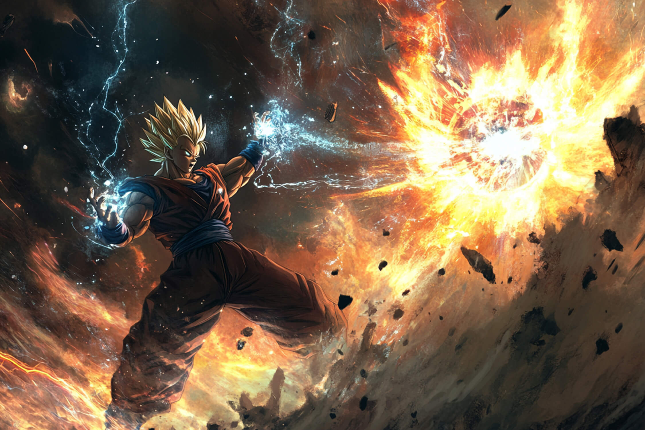 DBZ Goku Power Wallpaper | Murals Wallpaper
