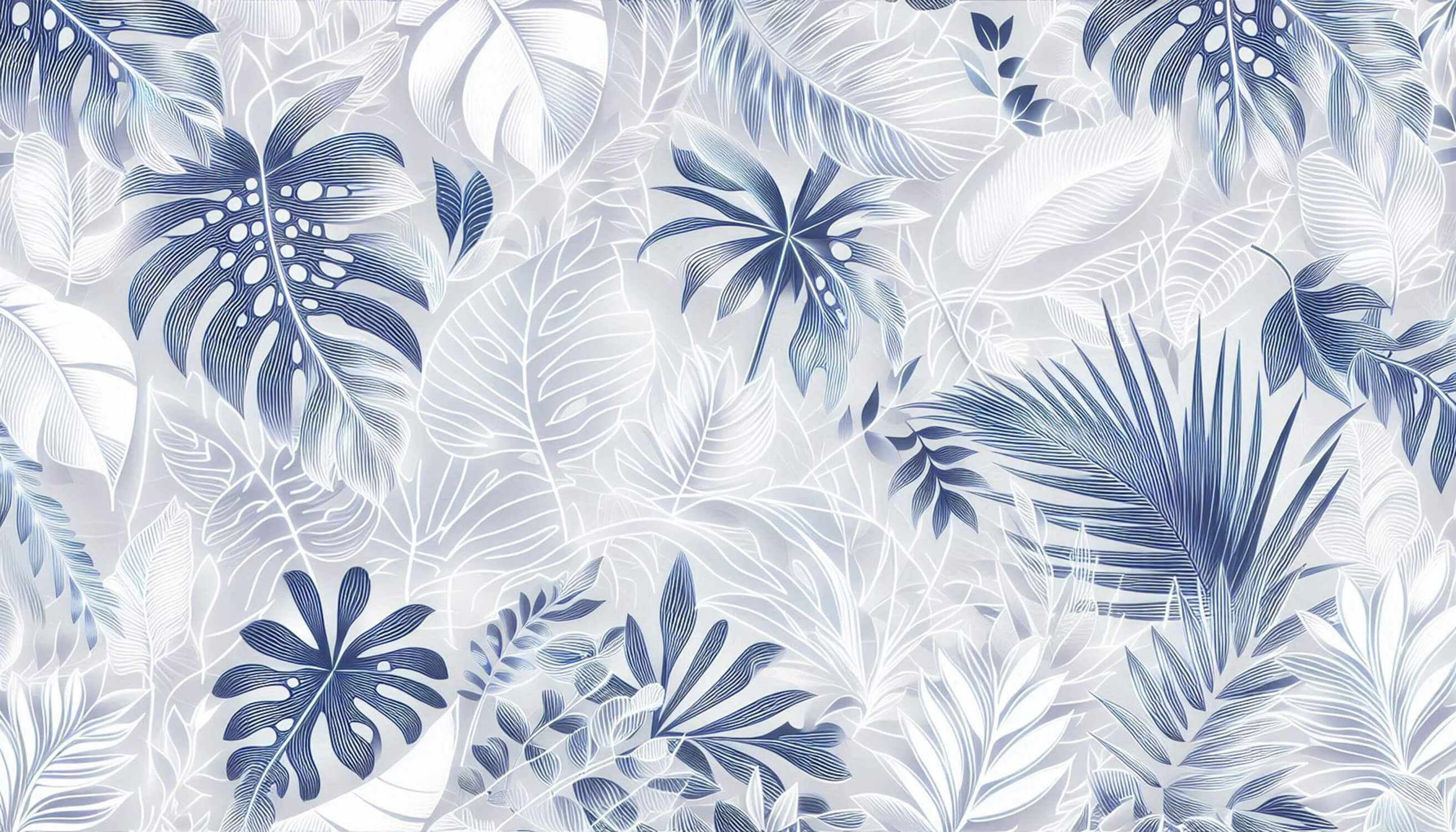 Blue and White Wallpaper | Murals Wallpaper