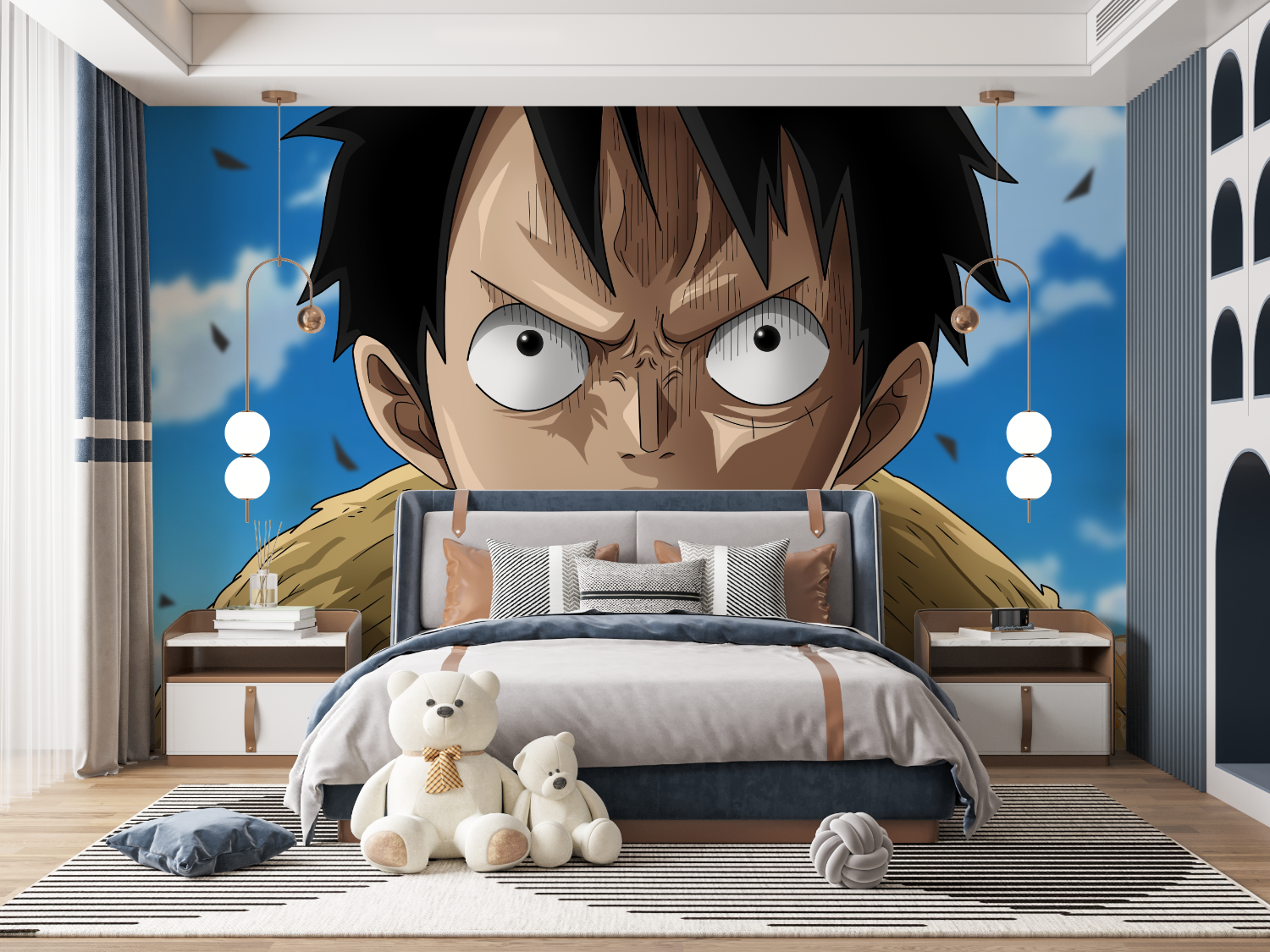 One Piece Angry Luffy Wallpaper | Murals Wallpaper