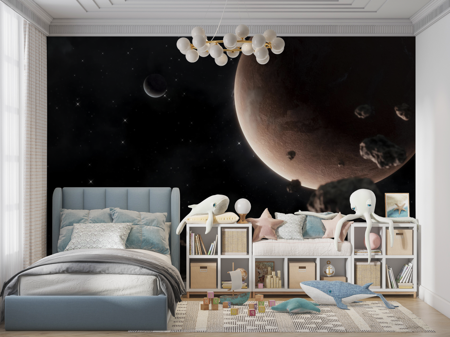 Adult Bedroom Space Wallpaper | Murals Wallpaper