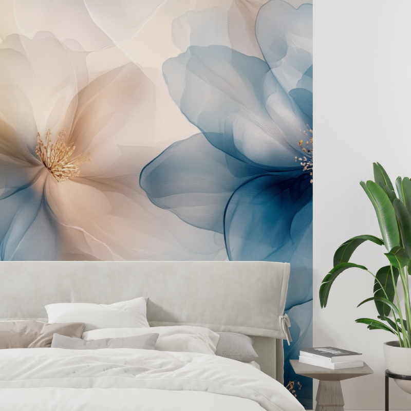 Watercolor Ethereal Flowers Wallpaper | Murals Wallpaper