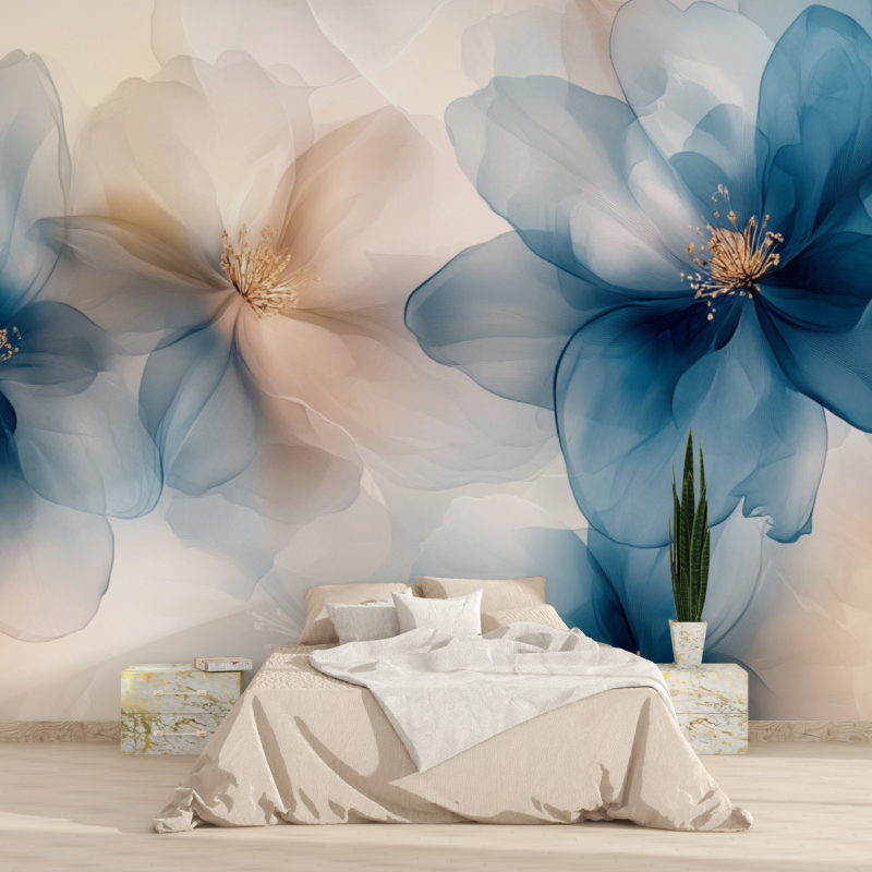 Watercolor Ethereal Flowers Wallpaper | Murals Wallpaper