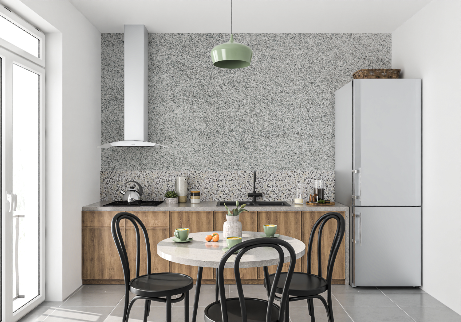 Light Gray Glitter Wallpaper | Murals Wallpaper