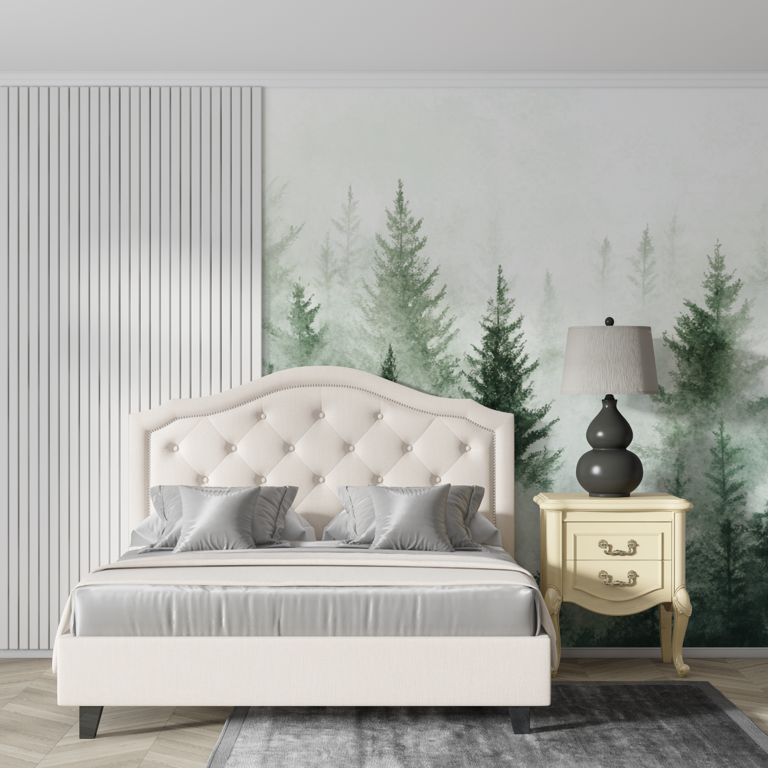 Abstract Forest Watercolor Wallpaper | Murals Wallpaper