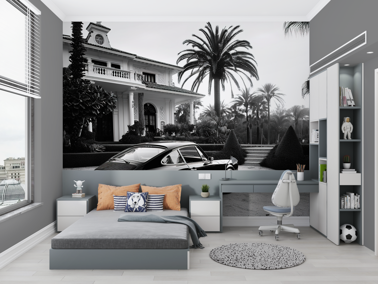 Black and White Car Wallpaper | Murals Wallpaper