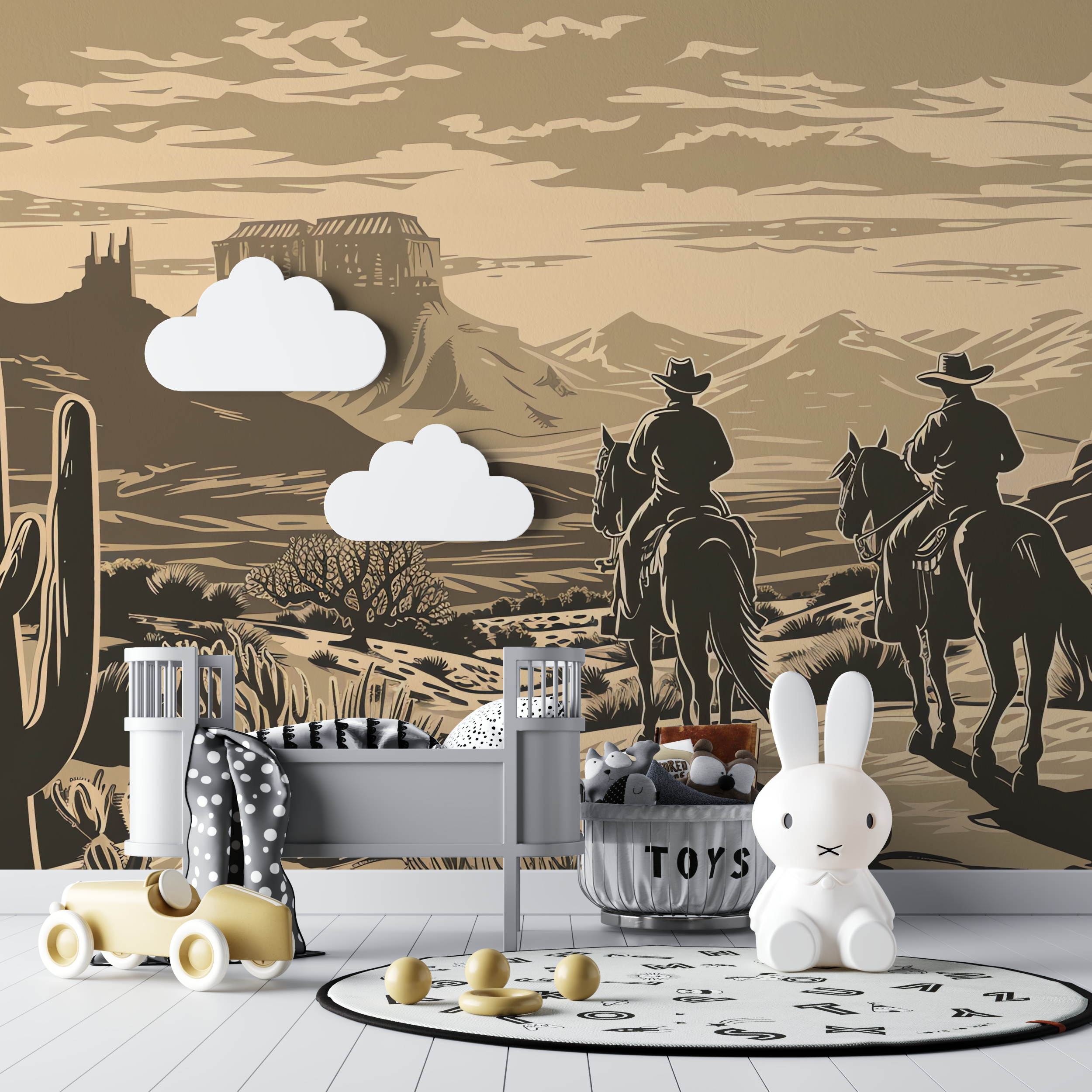 Boy's Cowboy Design Wallpaper | Murals Wallpaper