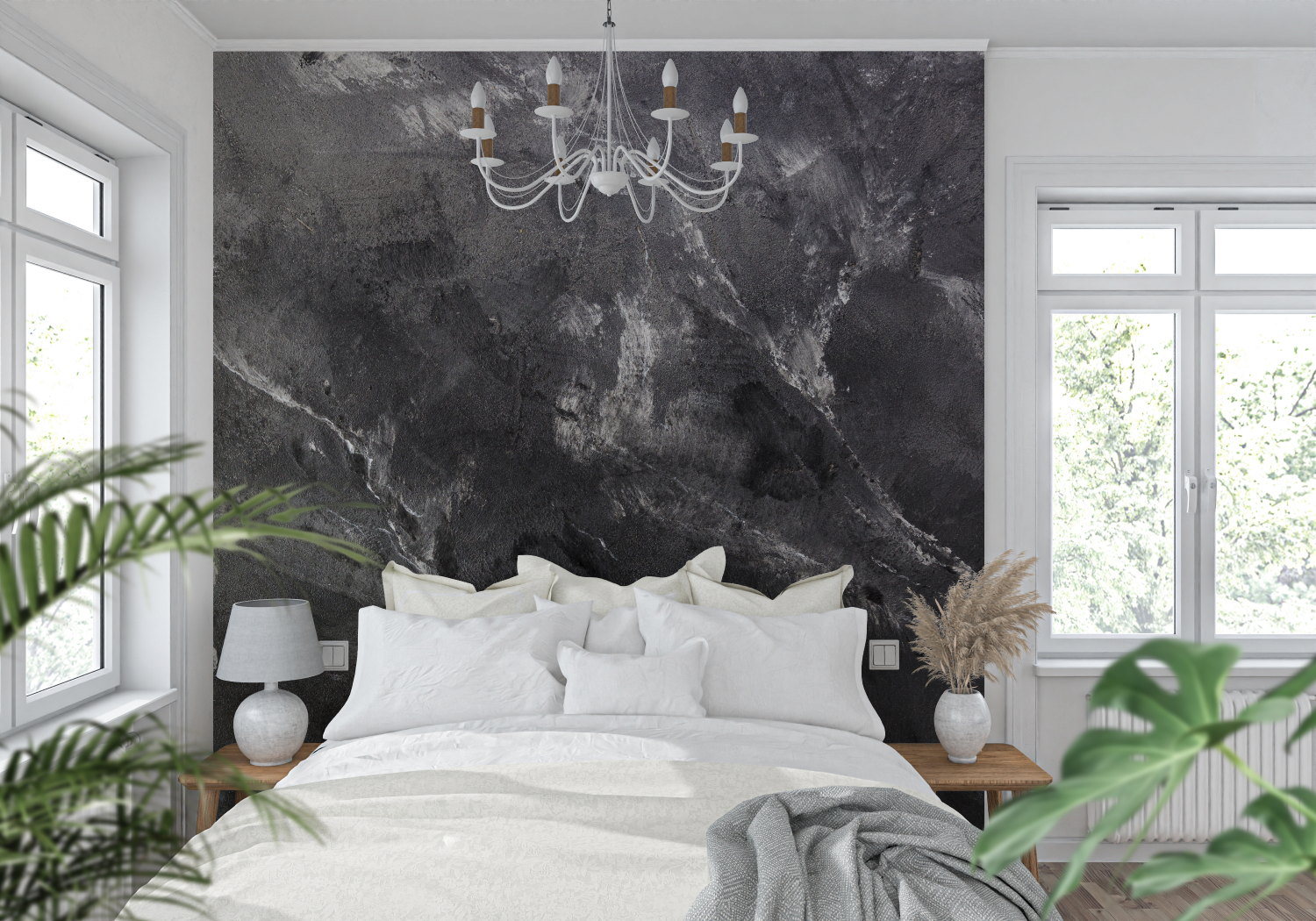 Black Gray Wallpaper | Murals Wallpaper