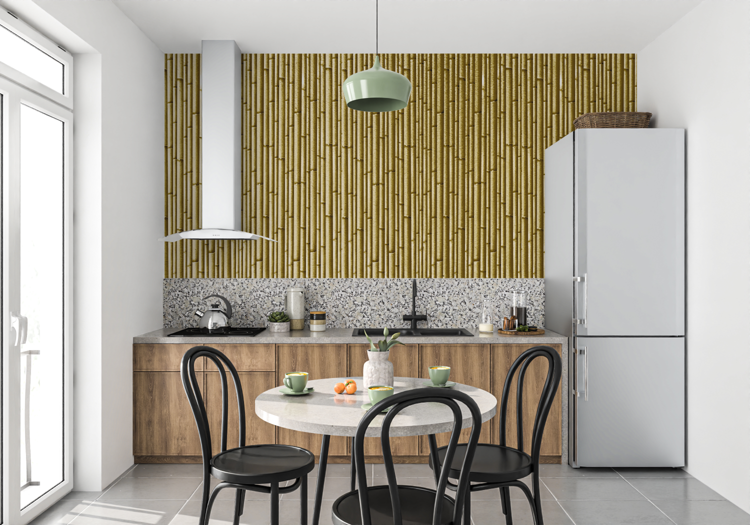 Bamboo Imitation Wallpaper | Murals Wallpaper