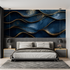 Navy Blue and Gold Wallpaper | Murals Wallpaper
