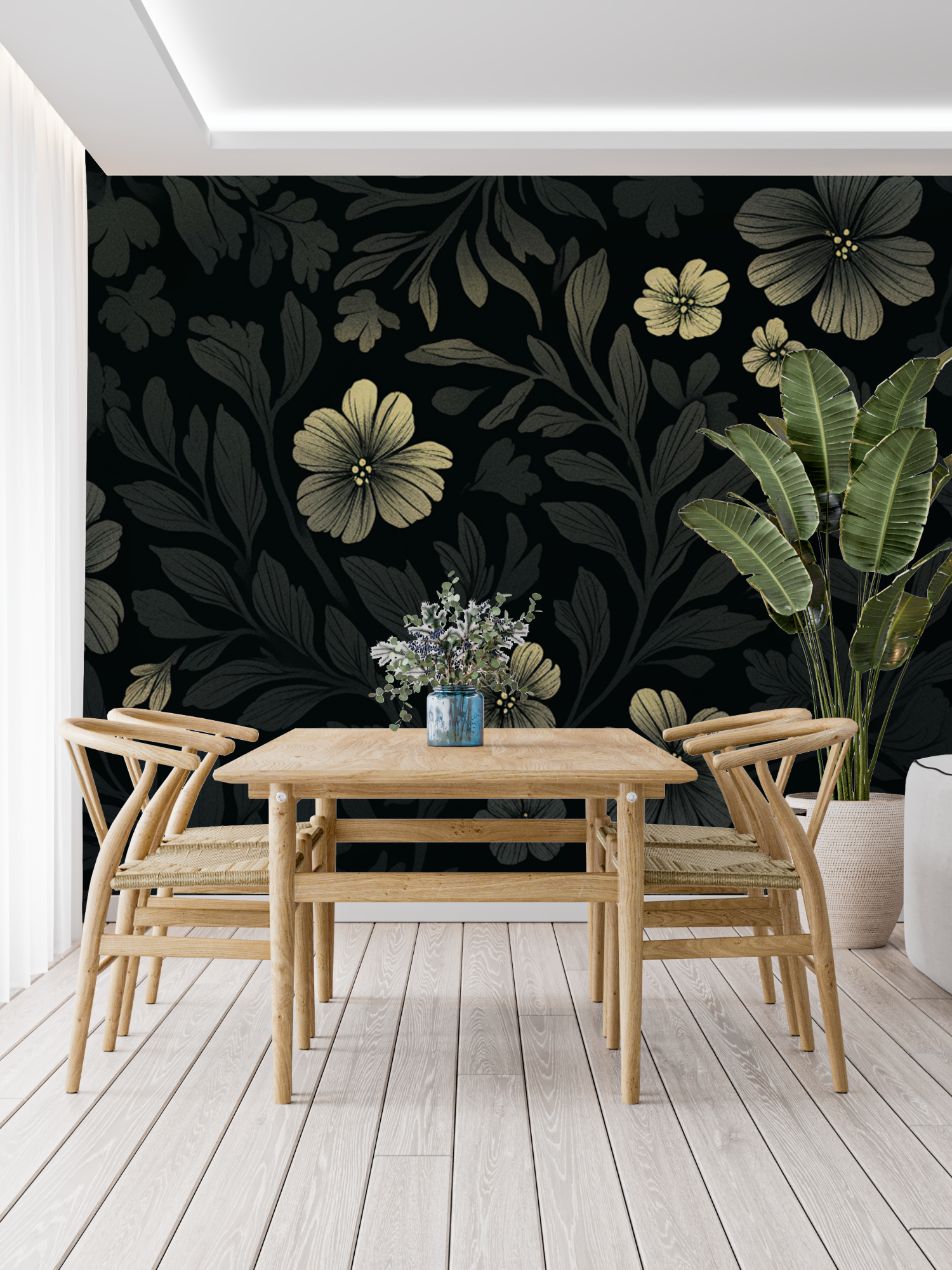 Black Background Wallpaper | Murals Wallpaper