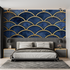 Art Deco Blue and Gold Wallpaper Replica | Murals Wallpaper
