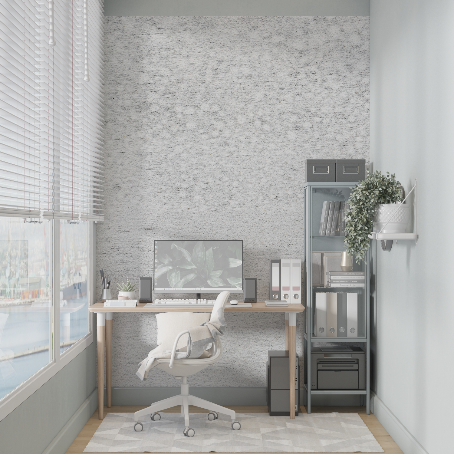 Pearl Gray Wallpaper Living Room | Murals Wallpaper