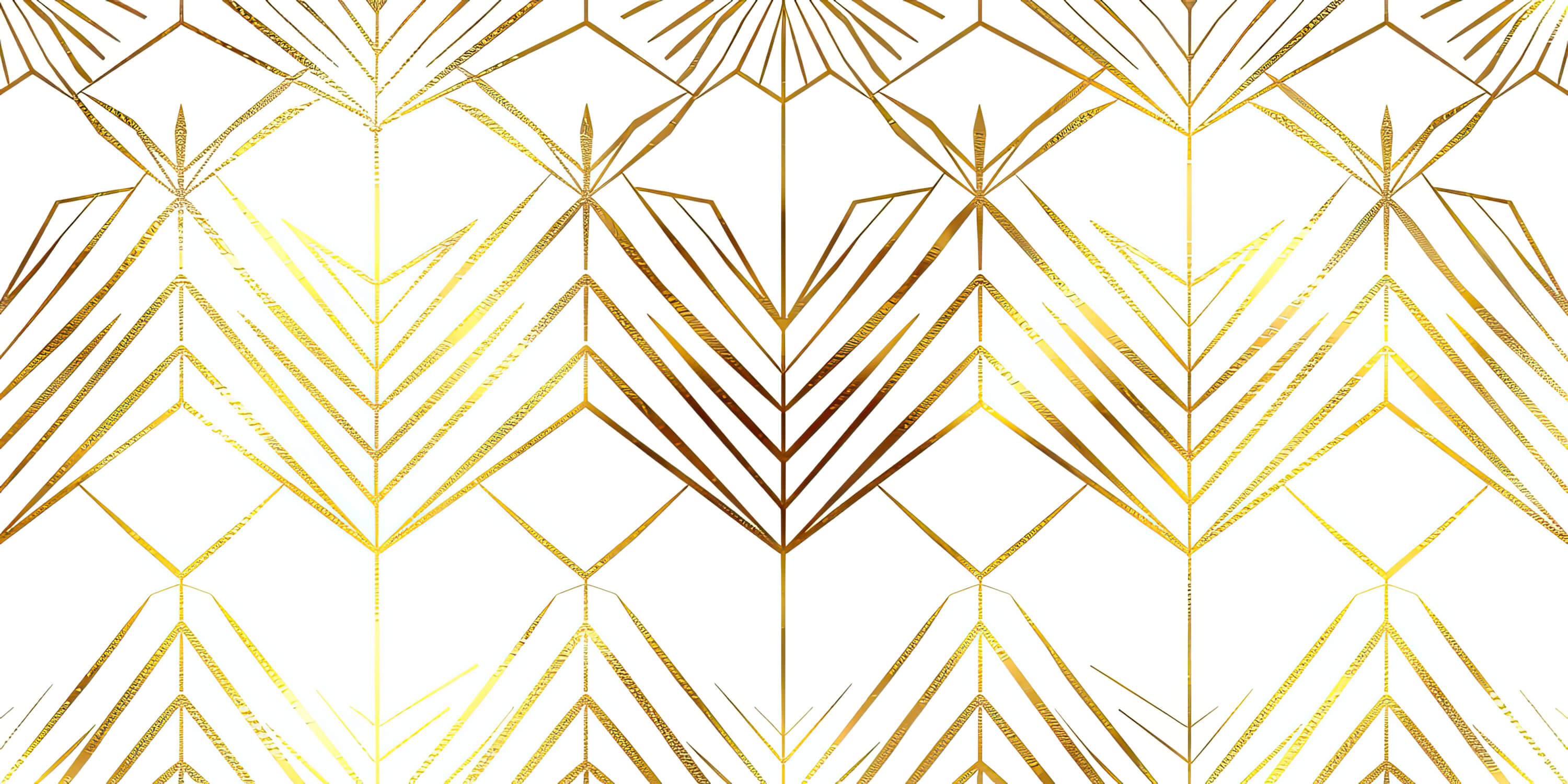 Art Deco Gold and White Wallpaper | Murals Wallpaper