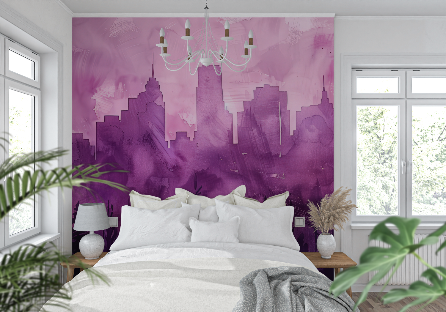 Black and Purple Wallpaper | Murals Wallpaper