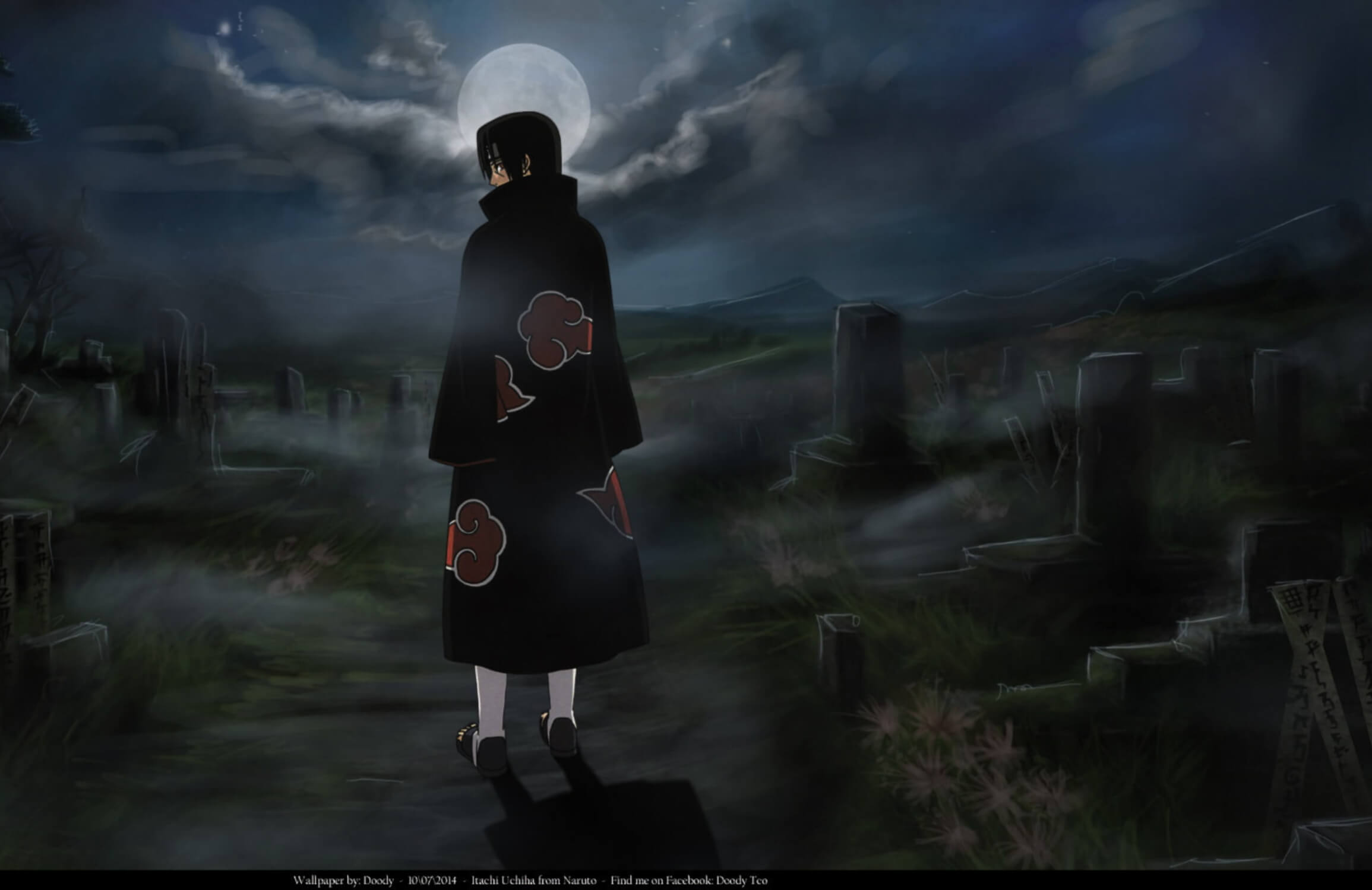 Naruto Itachi Cemetery Wallpaper | Murals Wallpaper