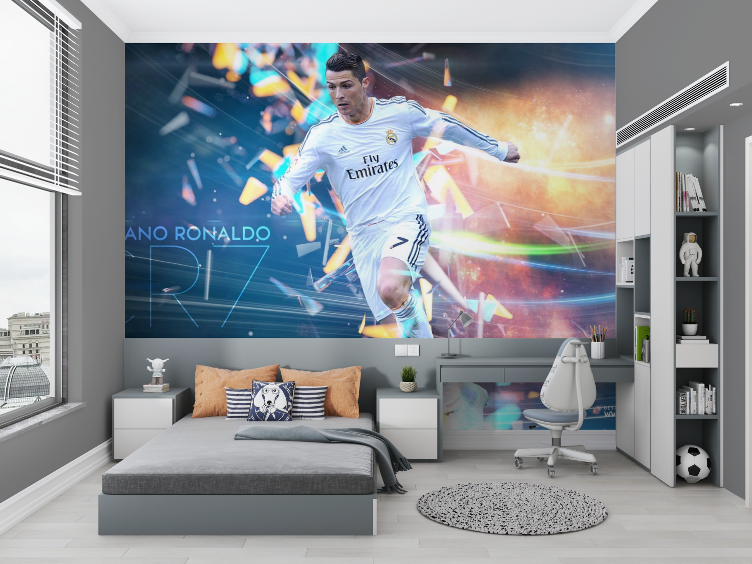 Tapete Cristiano Ronaldo, kleines Zimmer