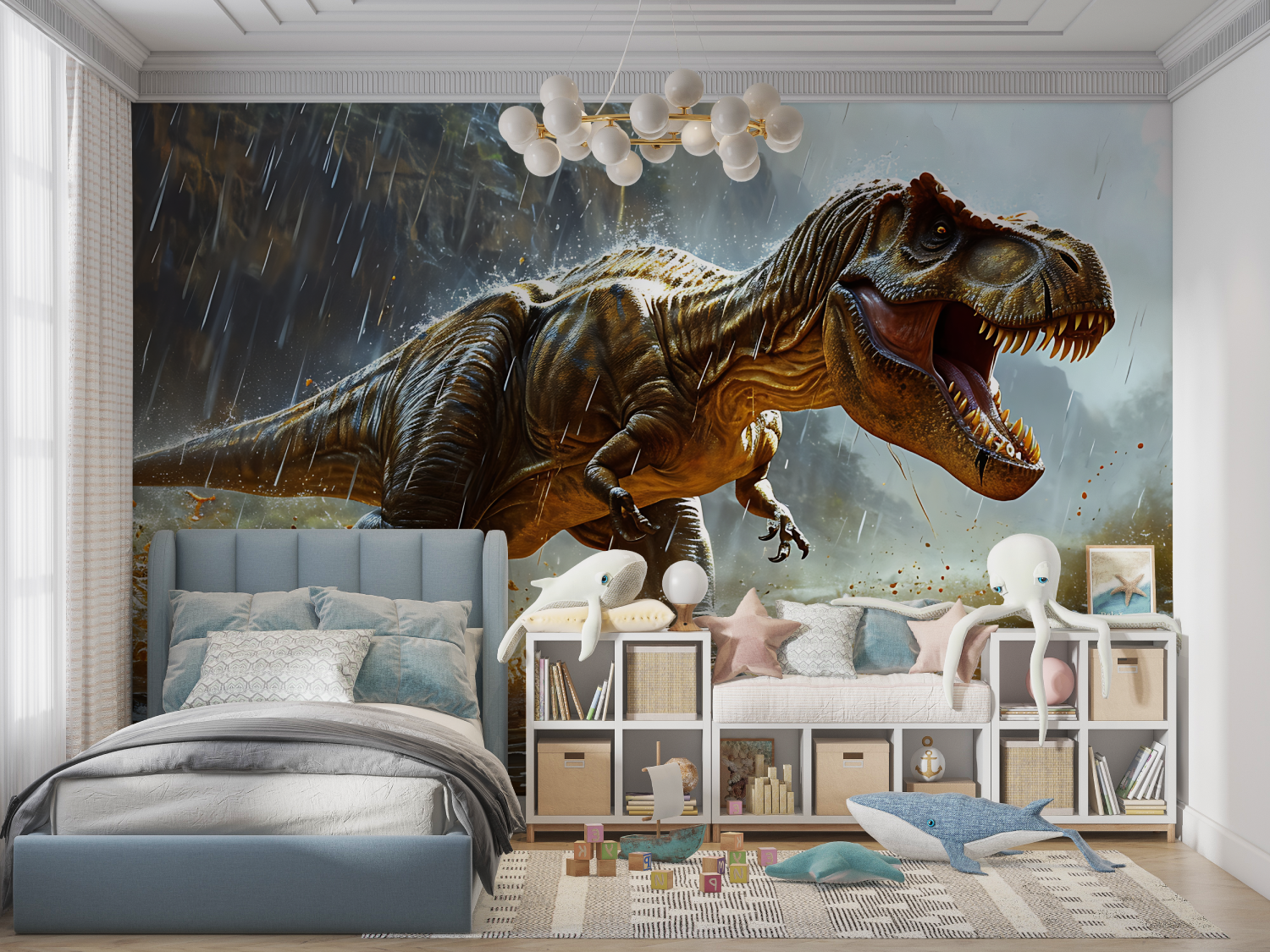 Starving T-Rex Dinosaur Wallpaper | Murals Wallpaper