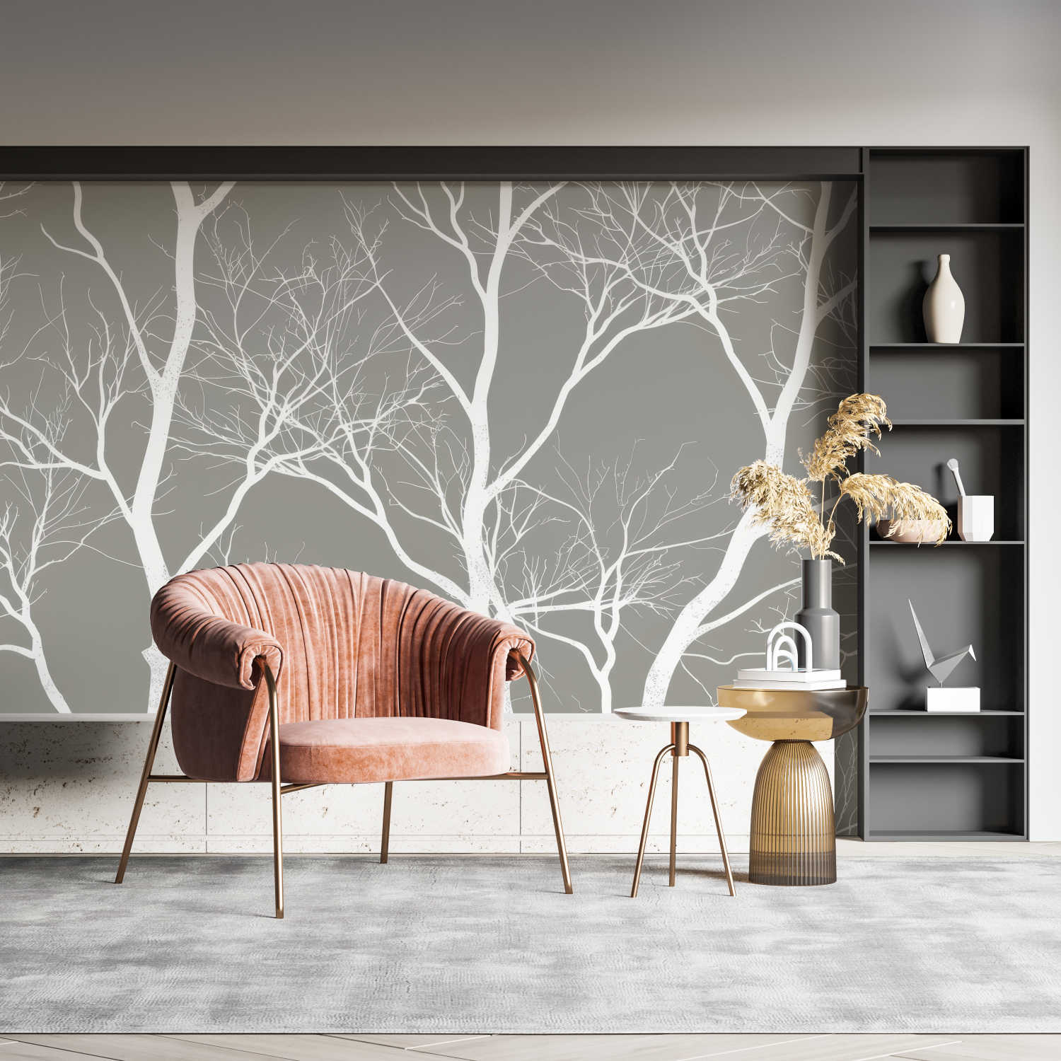 Gray Bedroom Wallpaper | Murals Wallpaper