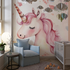 Happy Unicorn Wall Decor Wallpaper | Murals Wallpaper