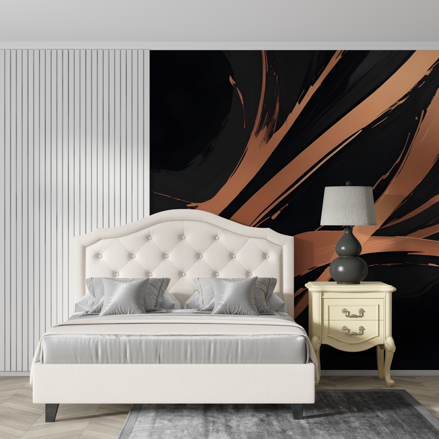 Black and Copper Wallpaper | Murals Wallpaper